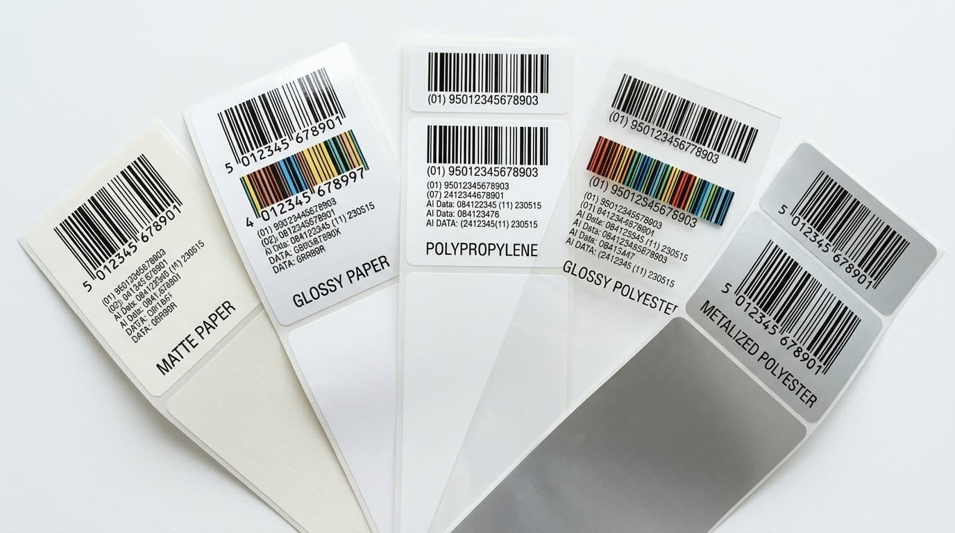 Materiales para etiquetas: papel, polipropileno, vinilo (cuál usar)